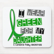 Cerebral Palsy I Wear Green For My Daughter 37 Mouse Pads