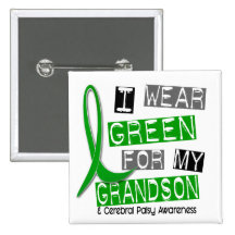 Cerebral Palsy I Wear Green For My Grandson 37 Pin