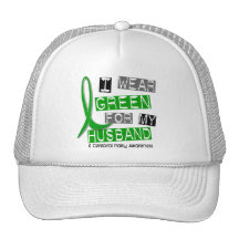 Cerebral Palsy I Wear Green For My Husband 37 Mesh Hat
