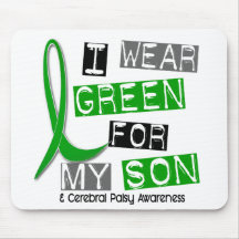 Cerebral Palsy I Wear Green For My Son 37 Mouse Mats