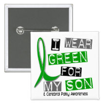 Cerebral Palsy I Wear Green For My Son 37 Pin