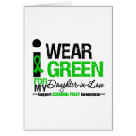 Cerebral Palsy I Wear Green Ribbon Daughter-in-Law Greeting Cards