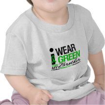 Cerebral Palsy I Wear Green Ribbon For My Brother Tee Shirt
