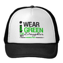 Cerebral Palsy I Wear Green Ribbon For My Daughter Trucker Hat