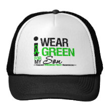Cerebral Palsy I Wear Green Ribbon For My Son Trucker Hats