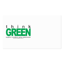 Cerebral Palsy THINK Green business cards