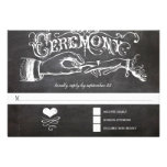 Ceremony Chalkboard Response Card