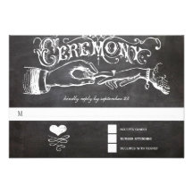 Ceremony Chalkboard Response Card