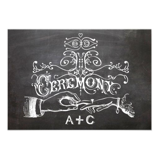 Ceremony Chalkboard Response Card