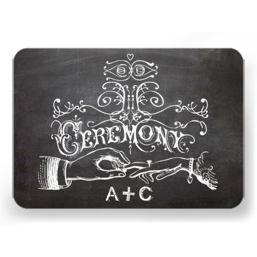 Ceremony Chalkboard Response Card