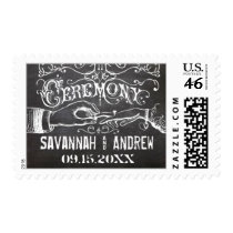 Ceremony Chalkboard  Wedding Postage