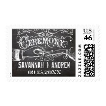 Ceremony Chalkboard  Wedding Postage