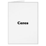 Ceres Classic t shirts Cards