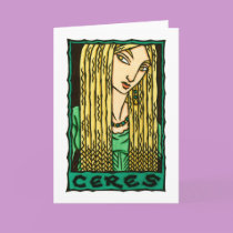 Ceres Greeting Card by ThaliaTook Ceres Greeting Card