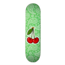 Cerezas; Paisley verde Monopatin