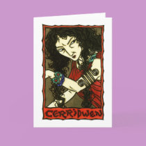 Cerridwen Greeting Card by ThaliaTook Cerridwen Greeting Card
