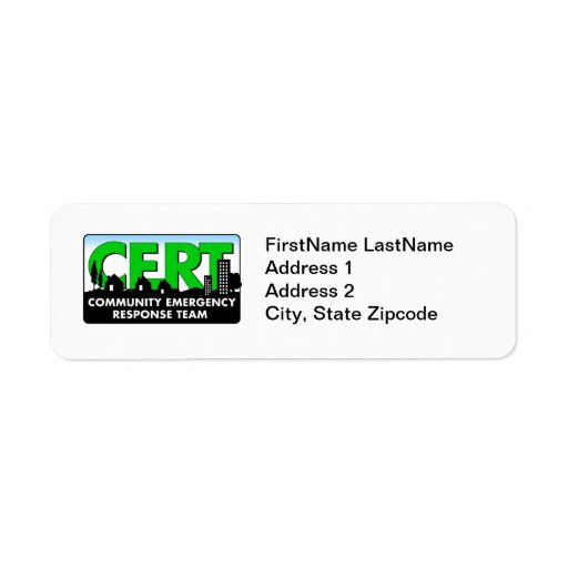 CERT Return Address Label