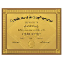 Certificate of Accomplishment Template Flyers