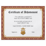 CERTIFICATE OF ACHIEVEMENT flyers