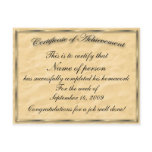 Certificate of Achievement Template Postcard