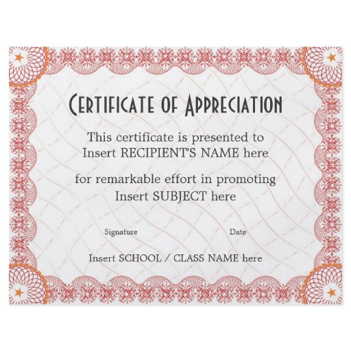 Pastor+Appreciation+Certificate+Template certificate of appreciation flyer design certificate of appreciation ...