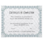 CERTIFICATE OF COMPLETION flyers