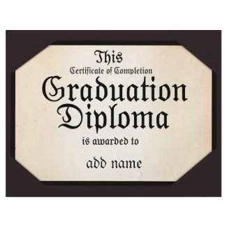 Certificate of Completion Graduation Diploma flyer