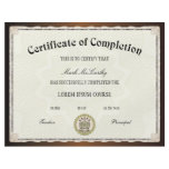 Certificate of Completion Template flyers