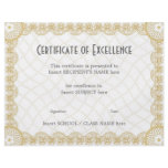 CERTIFICATE OF EXCELLENCE flyers