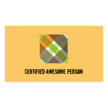 Certified Awesome Person business cards by green_seahorse Certified Awesome Person business cards