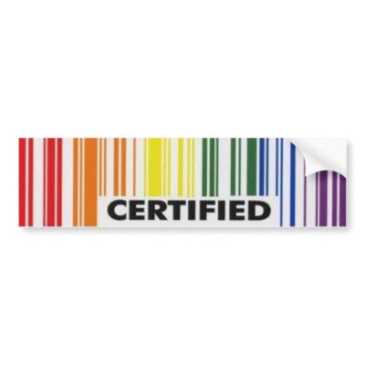 Certified Bumper Stickers by RevChristine