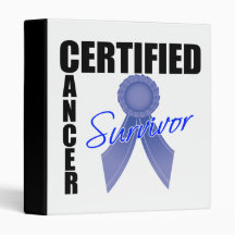 Certified Cancer Survivor - Colon Cancer Binders
