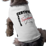 Certified Cancer Survivor - Lung Cancer Doggie Tshirt