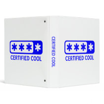 Certified Cool binders by artberry Certified Cool binders