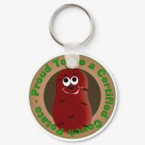 Certified Couch Potato keychains by CouchPotatos Certified Couch Potato keychains