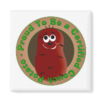 Certified Couch Potato magnets by CouchPotatos Certified Couch Potato magnets