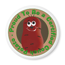 Certified Couch Potato magnets by CouchPotatos Certified Couch Potato magnets