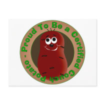 Certified Couch Potato postcards