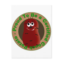 Certified Couch Potato postcards