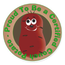 Certified Couch Potato stickers