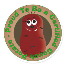 Certified Couch Potato stickers