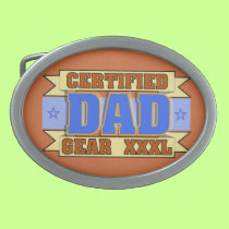 Certified Dad Gear belt buckles
