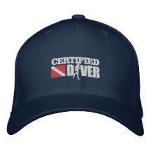 Certified Diver 2 Embroidered Caps Baseball Cap