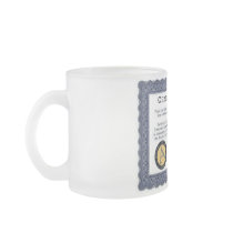 Certified Dumbass Award-Designer Frosted Glass Cup Coffee Mugs