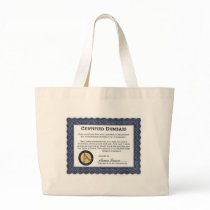 Certified Dumbass Award - Designer Jumbo Tote Bag