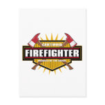 Certified Firefighter Postcard
