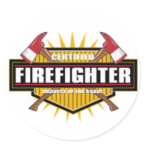 Certified Firefighter stickers