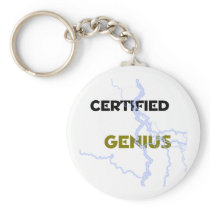 "Certified Genius" Keychain
