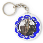 CERTIFIED GOAT LOVER! KEYCHAIN