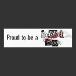 Certified Horror Geek Bumper Sticker bumper stickers